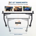 thumbnail image 3 of GloryStar Universal No-Drill Truck Ladder Rack Pair, Adjustable 35–67 Inch Rust-Proof Bed Rack with 1000 lbs Capacity for Cargo Transport, 3 of 10