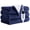 Navy, variant on Vccoem Heated Blanket Throw, 50"x60" Electric Blanket W/ 9 Heating Level & 2-10 H Auto-off Overheat Protection, Machine Washable Flannel & Sherpa, Gray