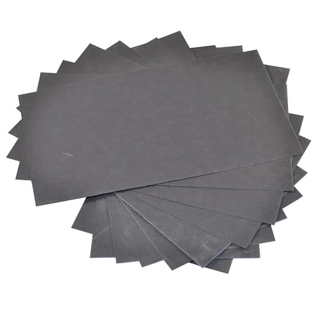 HQRP 3 x 5 1/2 Wet Dry Sandpaper 2000 Grit Waterproof Silicone Carbide 10 Pack