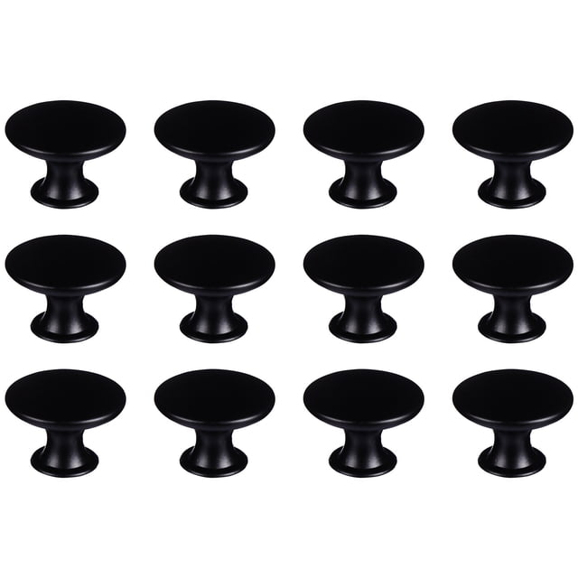 12 Pcs Poignée de Tiroir à Tête Ronde Antique Bouton de Meuble à Trou Unique