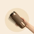 thumbnail image 3 of Taza de café portátil grande con acabado dorado, 3 of 4
