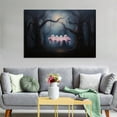 thumbnail image 5 of Pink Cute Ghosts on Swing Picture Print Canvas Poster Wall Paint Art Posters Decor Modern Home Artworks Gift 16x24inch(40x60cm), 5 of 6
