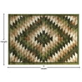 thumbnail image 5 of BizChair Area Rug Southwest Native Distressed Design 1106 Green Brown Beige (4 Feet X 5 Feet), 5 of 6