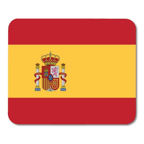 KDAGR Red Barcelona of Spanish Flag Yellow Spain Symbol Accurate Arms Color Mousepad Mouse Pad Mouse Mat 9x10 inch
