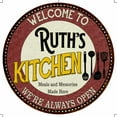 thumbnail image 1 of Ruth's Kitchen 12" Round Metal Sign Bar Game Room Wall Déco 200120040021, 1 of 1