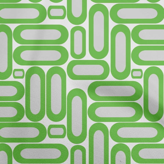 oneOone Polyester Spandex Green Fabric Geometric Dress Material Fabric Print Fabric By The Yard 56 Inch Wide