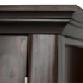 thumbnail image 5 of Acadian 62 inch Wide Solid Wood Transitional Wide Storage Cabinet in Brunette Brown, 5 of 6