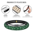 thumbnail image 6 of Naloa Christmas Pattern At Buffalo Plaid Elastic Steering Wheel Cover, Auto Steering Wheel Cover – 15 Inch , Comfortable Grip, Fit Suvs,Vans Cars,Trucks, 6 of 8