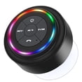 thumbnail image 1 of HAISSKY Altavoces de ducha Bluetooth, altavoz inalámbrico portátil con ventosa, altavoz impermeable IP67 con luz LED, se empareja fácilmente con teléfonos, tabletas, computadora, regalo para hombres y, 1 of 5