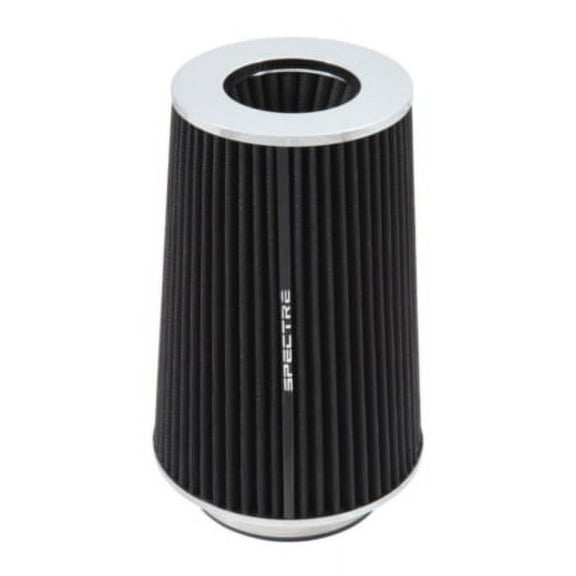 Spectre Universal Clamp-On Air Filter: High Performance, Washable Filter: Round Tapered; 3 in/3.5 in/4 in Flange ID; 10.6 in (269 mm) Height; 6 in (152 mm) Base; 4.75 in (121 mm) Top, SPE-9731