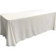 thumbnail image 1 of LA Linen Mantel rectangular de popelina de poliéster, 90 x 156 pulgadas, color blanco, 1 of 5