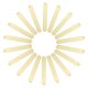 thumbnail image 2 of Heart-Shaped Mark Popsicle Stick Perfect For Festivals And Parties In Light Yellow 20Pack Useful Tool, 2 of 3