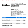 thumbnail image 2 of Front Right Strut and Coil Spring Assembly - Compatible with 2005 - 2009 Jeep Grand Cherokee 2006 2007 2008, 2 of 2