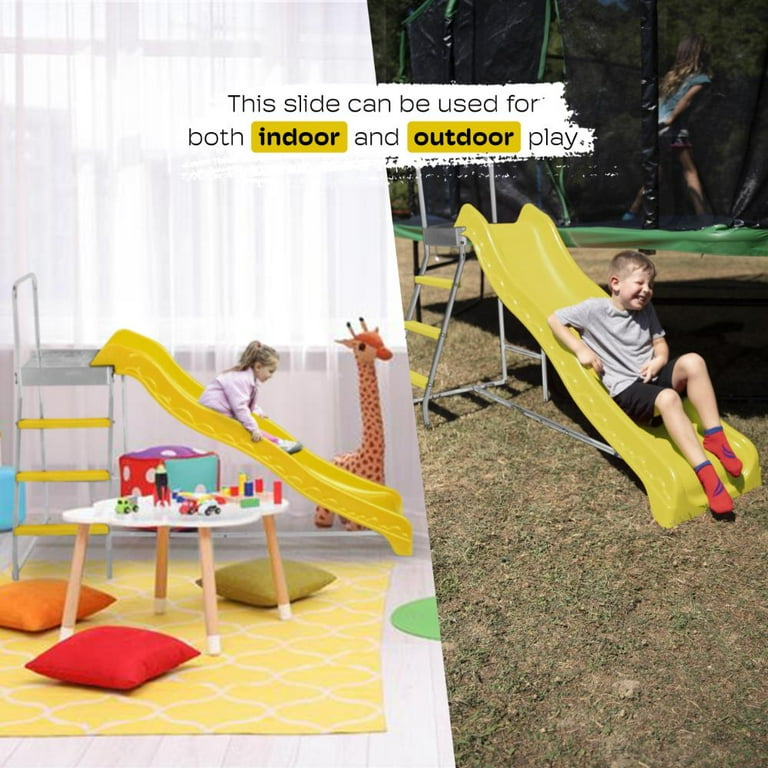 Machrus Upper Bounce Trampoline Step N Slide Fun Indoor