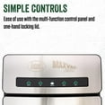 thumbnail image 3 of LEM Products MaxVac 250 Stainless Steel Vacuum Sealer with Built-In Bag Holder and Cutter, Silver and Black, 3 of 8