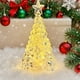thumbnail image 1 of Luz nocturna de árbol de estrella de iceberg acrílico de Navidad | Adorno de mesa LED amarillo cálido | Decoración de la cabecera del dormitorio | Modelo de batería de bajo consumo | 10.5x5.5cm, 1 of 8