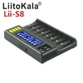 thumbnail image 3 of LiitoKala Lii-S8 8 Slots Battery Charger LCD Display 1865 9V Battery Charger, 3 of 5