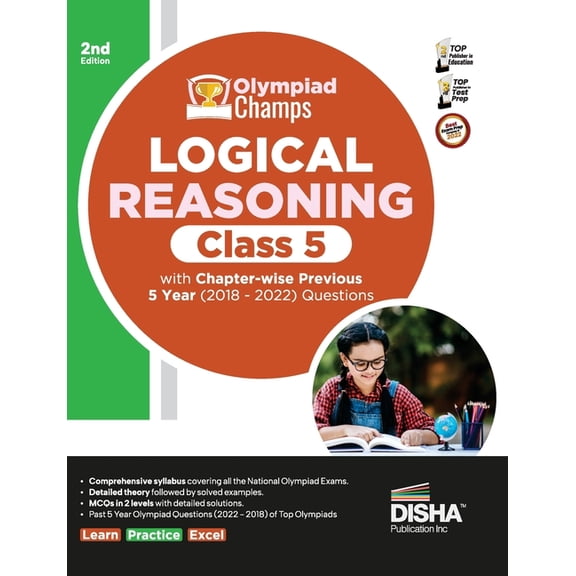 Olympiad Champs Logical Reasoning Class 5 with Chapter-wise Previous 5 Year (2018 - 2022) Questions 2nd Edition Complete, (Paperback)