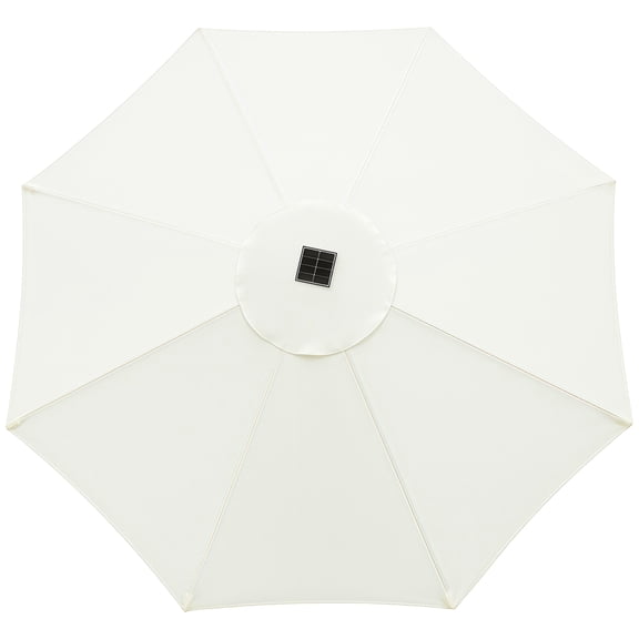 Patio Umbrella Replacement Canopy, Waterproof Outdoor Patio Umbrella Cover, 8 Ribs, 118 in / 3 m Size, Sun and Rain Protection for Gardens, Terraces, Cafes, and Outdoor Dining Areas