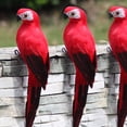 thumbnail image 4 of Simulation Parrot, Vivid Parrot Wall Sculpture Simulation Parrot Garden Statues Fake Bird for Garden Home Decoration, 4 of 7