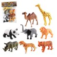 thumbnail image 4 of Juego de juguetes de figura realista de bosque de vida salvaje de 8 piezas, kit de modelo educativo de silicona, regalo de vacaciones para niños Inevent WJ3761-00, 4 of 7