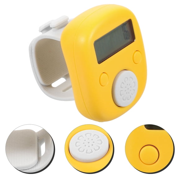 TABLZONE Handheld Yellow Row Counter for Knitting and Crochet with Portable Design and Night Visibility