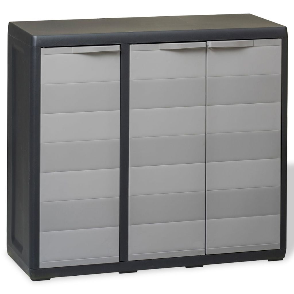 Lowestbest Garden Storage Cabinet, Outdoor Large Lockable Storage Cabinet Storage with 2 Shelves Lowestbest Garden Storage Cabinet, Outdoor Large Lockable Storage Cabinet Storage with 2 Shelves
