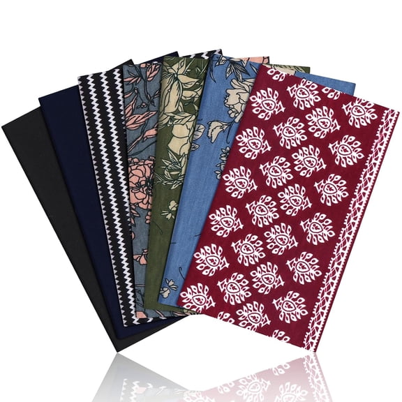 Kukuzhu Headbands for Women, 7PCS Wide Cloth Hair Bands for Workout, Yoga, Skincare & Daily Wear, Soft & Stretchy