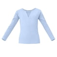 thumbnail image 4 of Girls' Solid Color Long Sleeved Round Neck Dance Practice Uniform Mid Size Children's Top, 4 of 6