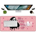 thumbnail image 5 of Ghostface Mouse Pad Desk Mat,Ghostface Mouse Mat,Desk Pad,Pink Mouse Pad for Desk,Desk Mat for Desktop,Keyboard and Mouse Pad,Gaming Mouse Pad Mousepad for Computer Office Home Work(31.5x11.8 in), 5 of 5