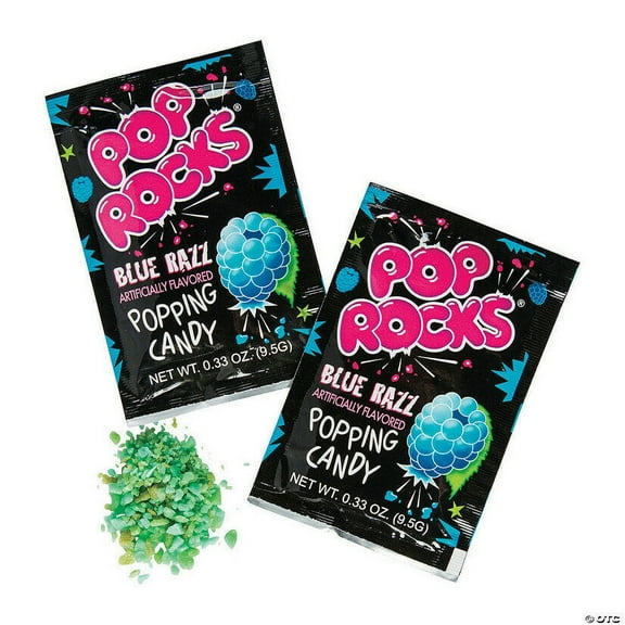 Pop Rocks Blue Razz Raspberry 12 COUNT Classic Popping Candy FREE SHIPPING