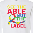 thumbnail image 4 of Inktastic See Able Not the Label Autism Awareness Long Sleeve T-Shirt, 4 of 5