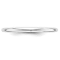 thumbnail image 6 of Auriga Fine Jewelry 10K White Gold 2mm Half Round Wedding Band for Women Size- 4, 6 of 6