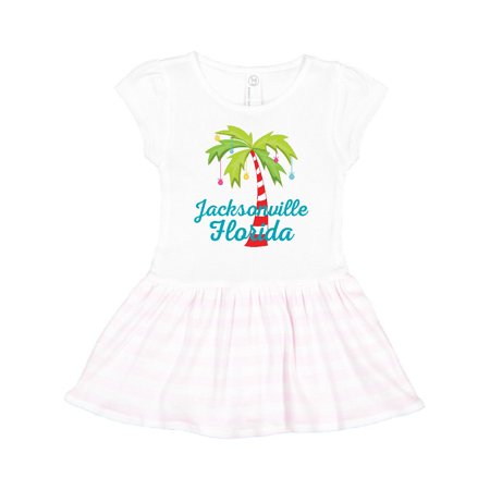 

Inktastic Jacksonville Florida Christmas Vacation Gift Toddler Girl Dress