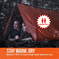 thumbnail image 4 of Outdoor Insulated Emergency Tent 2 Person Waterproof Emergency Life Saving Insulated Includes Life Whistle Ripstop Tent, 4 of 7