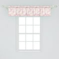 thumbnail image 2 of Ambesonne Pastel Window Valance, Soft Pink Flower Petals Watercolor Painting Style Rose Blossom Romantic Gentle, Curtain Valance for Kitchen Bedroom Decor with Rod Pocket, 54" X 12", Pale Pink White, 2 of 3