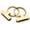 Brushed Brass, variant on 1 Inch Key Fob Hardware with Split Key Ring Holder Keychain Findings for Leather Craft, 2 Pack (Gunmetal Black)