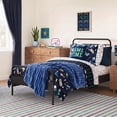 thumbnail image 2 of Mainstays Kids Soft Channel Blue Faux Fur Throw, 50" x 60", 2 of 6
