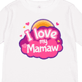 thumbnail image 4 of Inktastic I Love My Mamaw Grandchild Girls Long Sleeve Toddler T-Shirt, 4 of 5