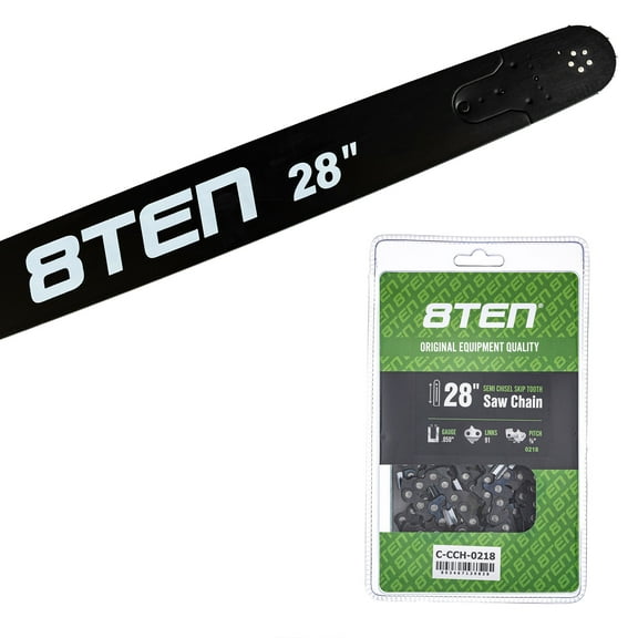 8TEN 28" Chainsaw Bar & Chain .050 3/8 91DL for Stihl 044 088 MK1010350