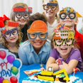 thumbnail image 5 of 12pcs Construction Party Glasses for Kids Gift with Tractor Excavator Dump Truck Construction Photo Booth Props, 5 of 6