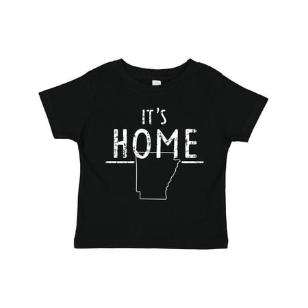 

Inktastic It s Home- State of Arkansas Outline Distressed Text Gift Toddler Boy or Toddler Girl T-Shirt