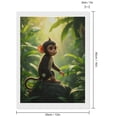 thumbnail image 2 of Diamond Art Kits for Adults - Young Jungle Monkey Sitting Stone 5d Diamond Painting for Adults, Diamond Art for Adults Beginners, Frameless Diamond Painting Kits for Adults for Home Wall Decor, 2 of 7