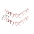 thumbnail image 3 of Feledorashia Bow Ribbon Garland, Party Bunting Decoration, Streamer for Wedding Birthday Shower Anniversary Wall Backdrop Table and Decor, Preassembled Fabric Bows with Continuous Cord and Shape, 3 of 6