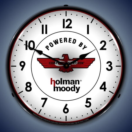 Holman Moody Wall Clock, Lighted