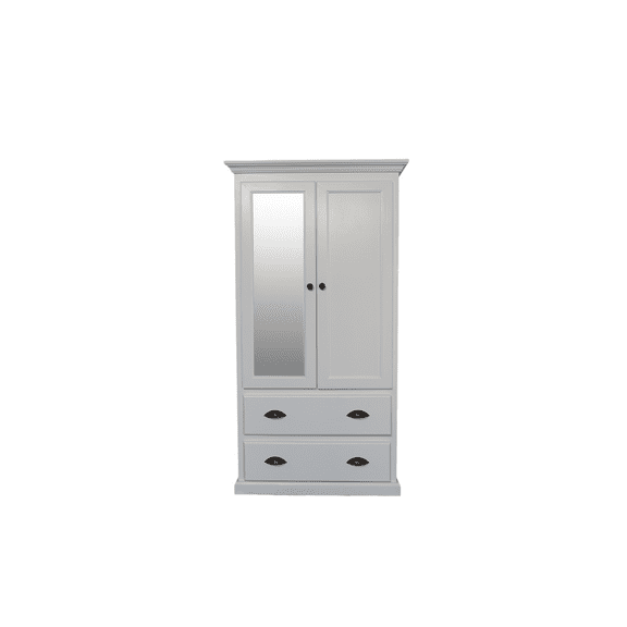 Modern Wardrobe Armoire with Mirror Door