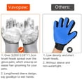 thumbnail image 2 of VavoPaw Pet Grooming Gloves - Dog Bathing Shampoo Brush with High Density Teeth, Heat Resistant Silicone Five Finger Design for Bathing and Massaging Dogs and Cats, Gray, 2 of 7