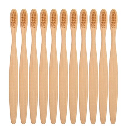 Bamboo Toothbrush 100% Natural Organic Medium BPA Free Soft Healthy Brush 20PCS