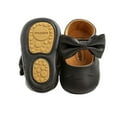 thumbnail image 4 of Baby Girls Shoes Bow Knot Solid First Walker Soft Sole Shoes Infant Toddler Girls Princess Shoes, 4 of 9