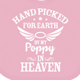 thumbnail image 4 of Inktastic Handpicked for Earth by My Poppy in Heaven with Angel Wings` Boys or Girls Baby Bib, 4 of 4